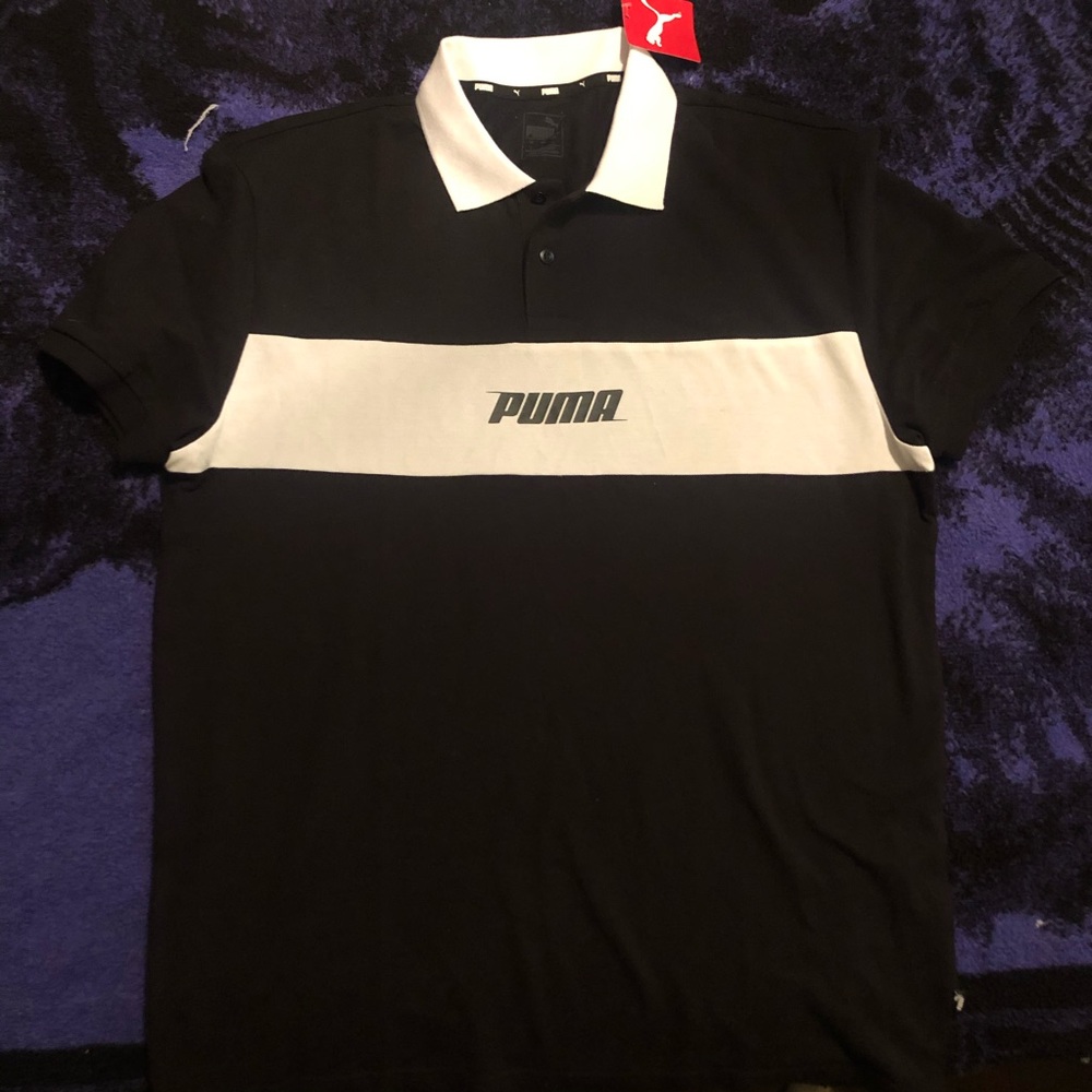 Puma Collar Polo Shirt - L (Brand New)